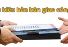 Cập nhật mẫu biên bản bàn giao công việc chuẩn mới nhất mẫu biên bản bàn giao công việc