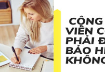 Làm cộng tác viên có phải đóng bảo hiểm không?