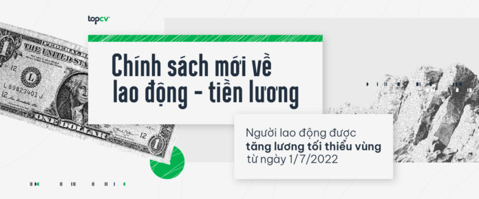 Chính sách mới về lao động - tiền lương: Người lao động được tăng lương tối thiểu vùng từ ngày 1/7/2022